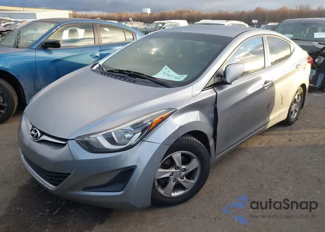 2015 Hyundai Elantra Se from USA, damaged, VIN 5NPDH4AE4FH605260